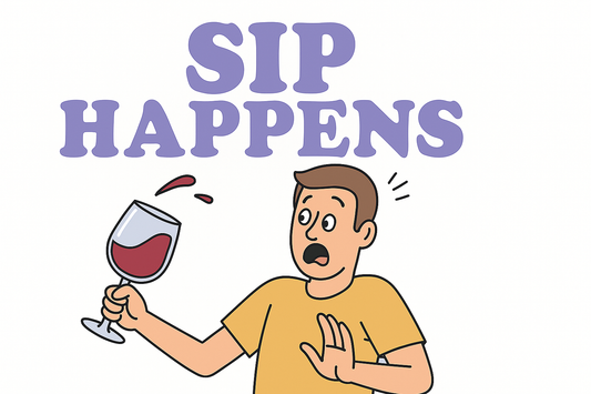 Sip Happens—But My Taste Is Untouchable | Bold Wine Tee by ZazzMode