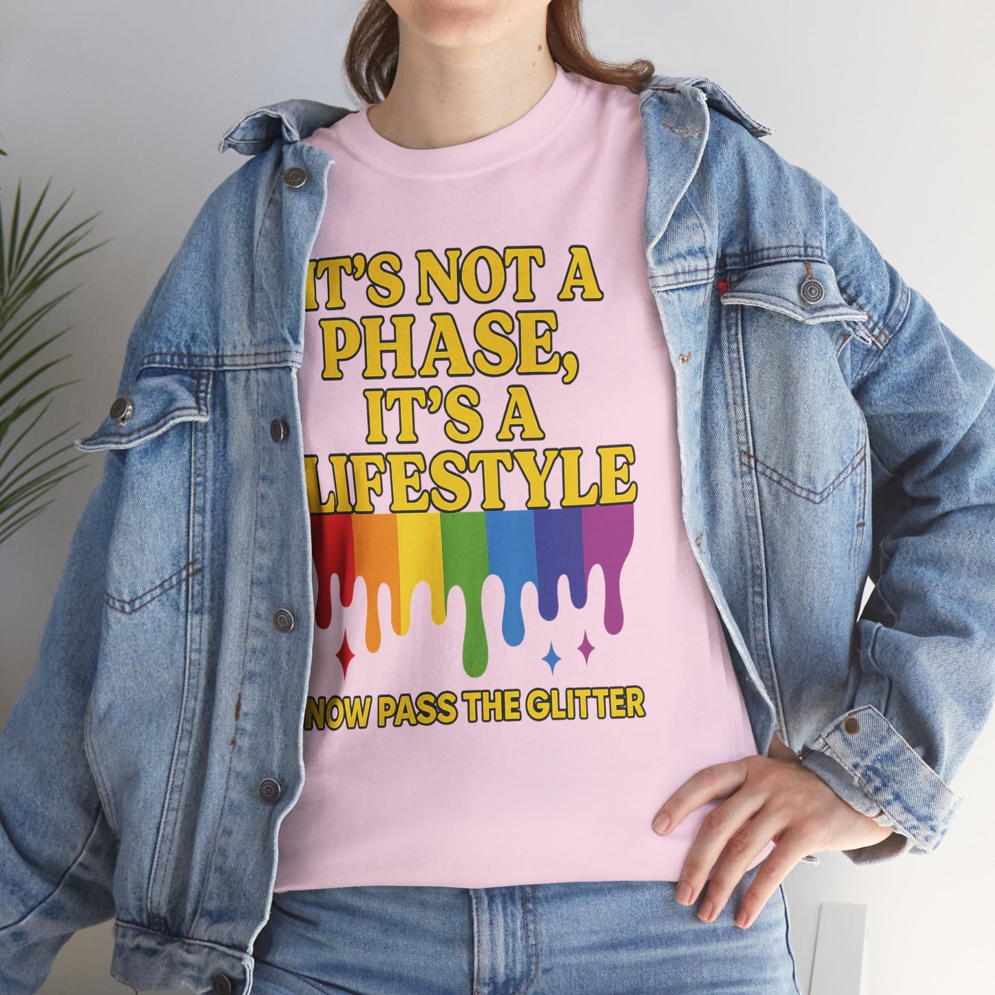 It’s Not a Phase – Rainbow Pride Drip Tee