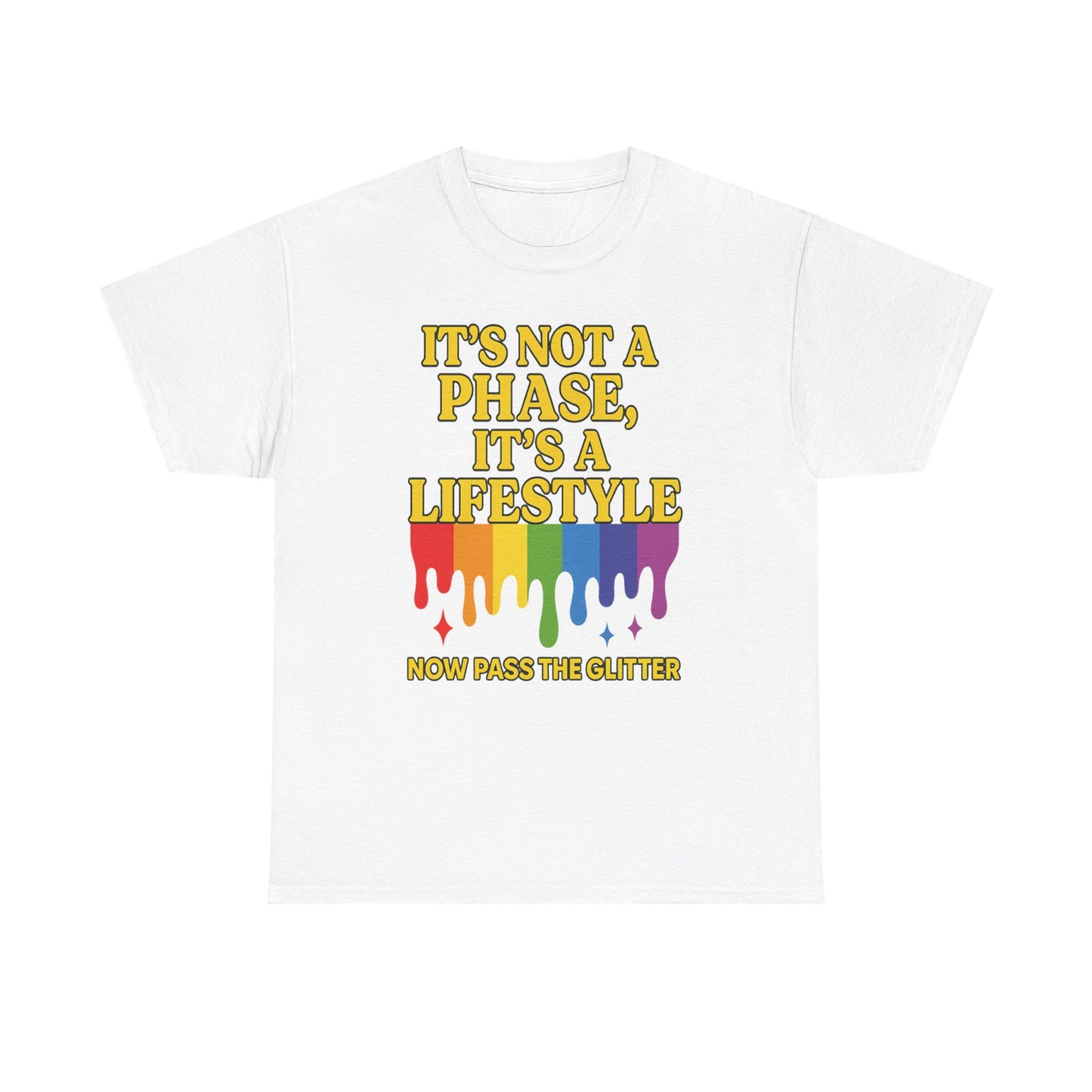 It’s Not a Phase – Rainbow Pride Drip Tee