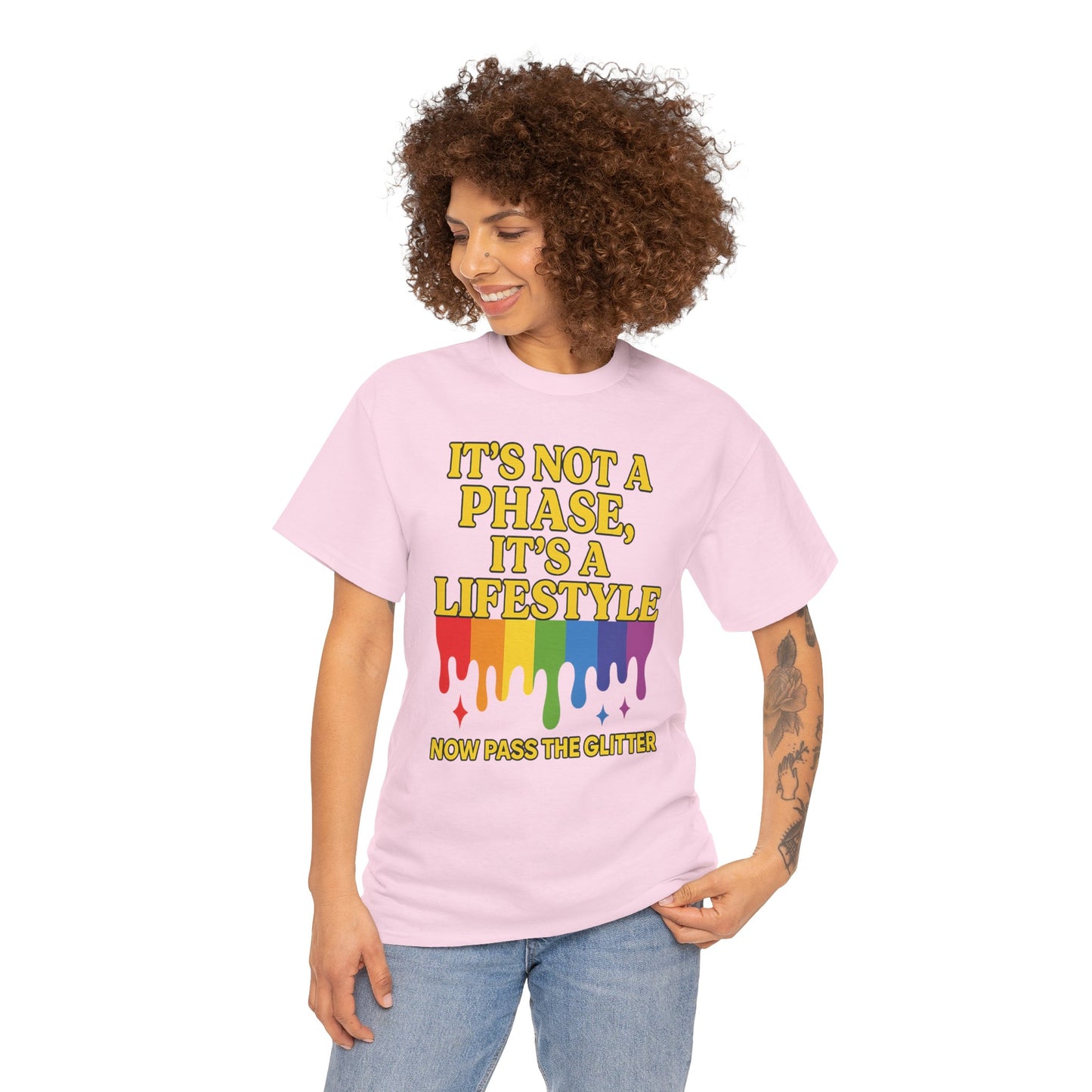 It’s Not a Phase – Rainbow Pride Drip Tee