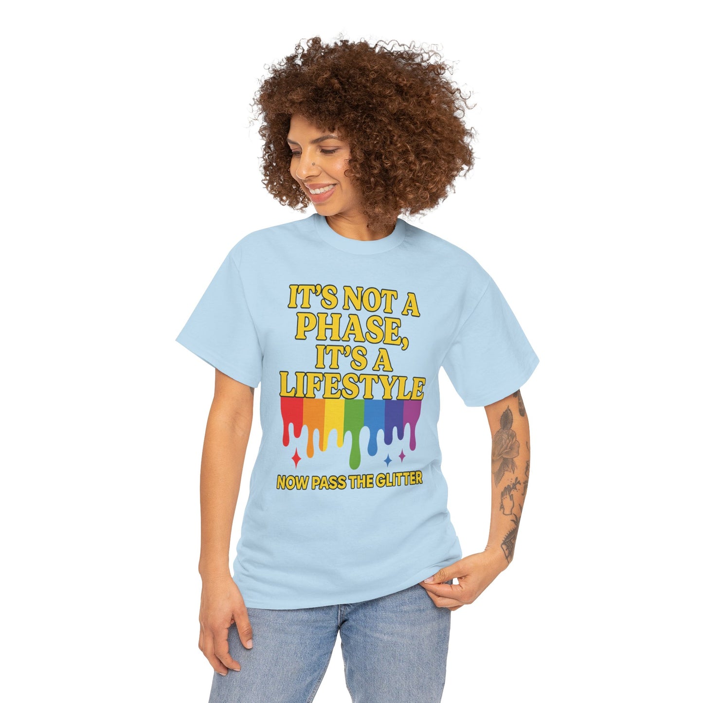It’s Not a Phase – Rainbow Pride Drip Tee