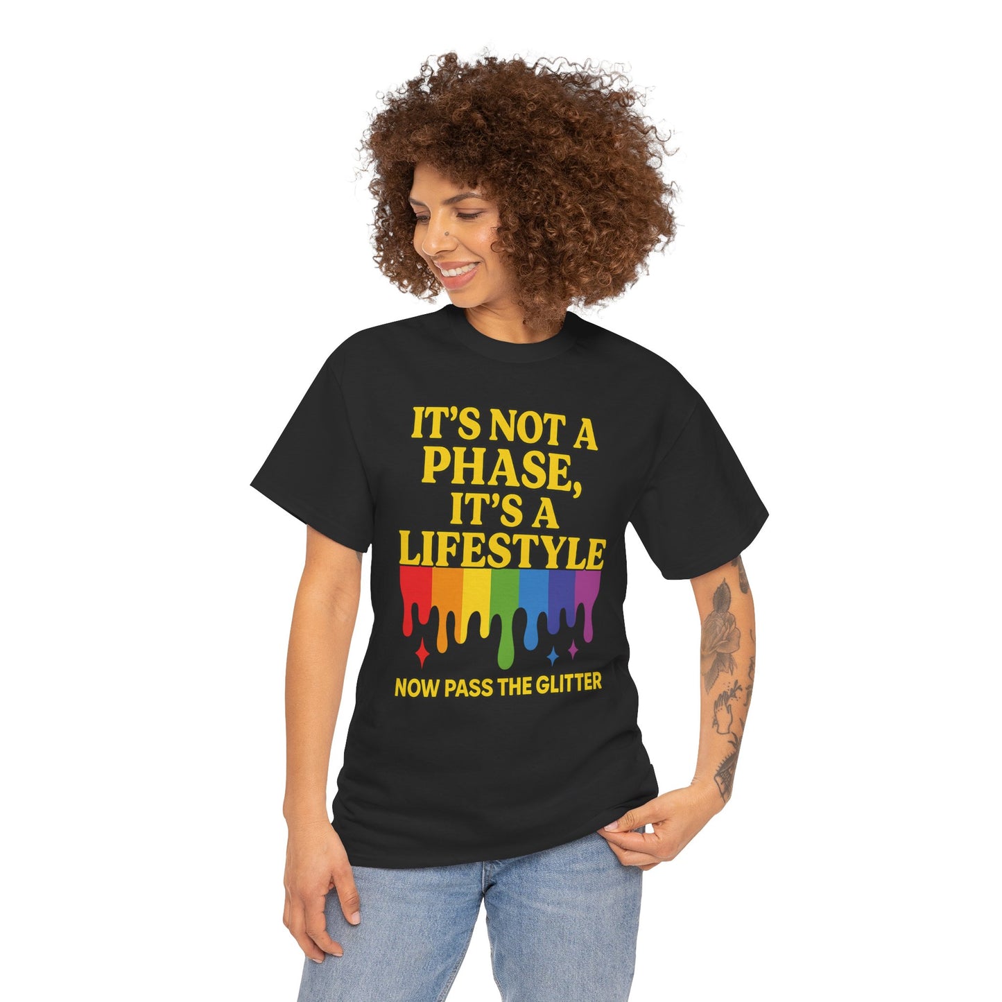 It’s Not a Phase – Rainbow Pride Drip Tee