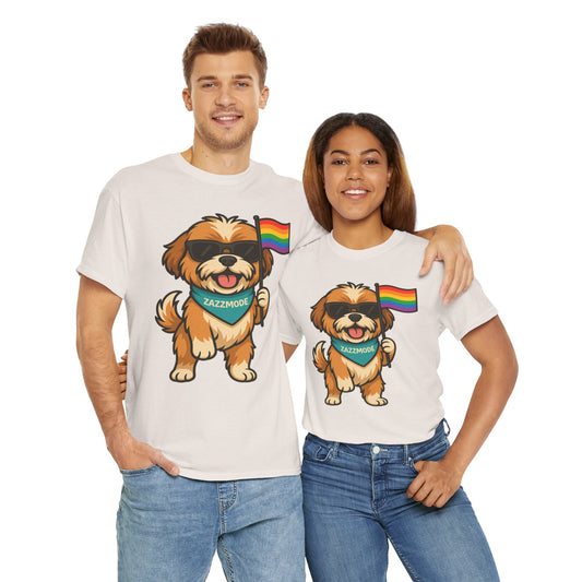 Pride Pup Power Tee – ZazzMode’s Official Rainbow Mascot