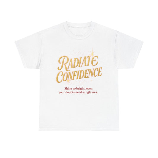 Radiate Confidence – Glittering Empowerment Tee
