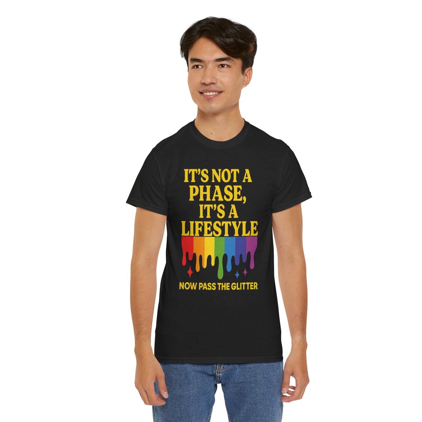 It’s Not a Phase – Rainbow Pride Drip Tee