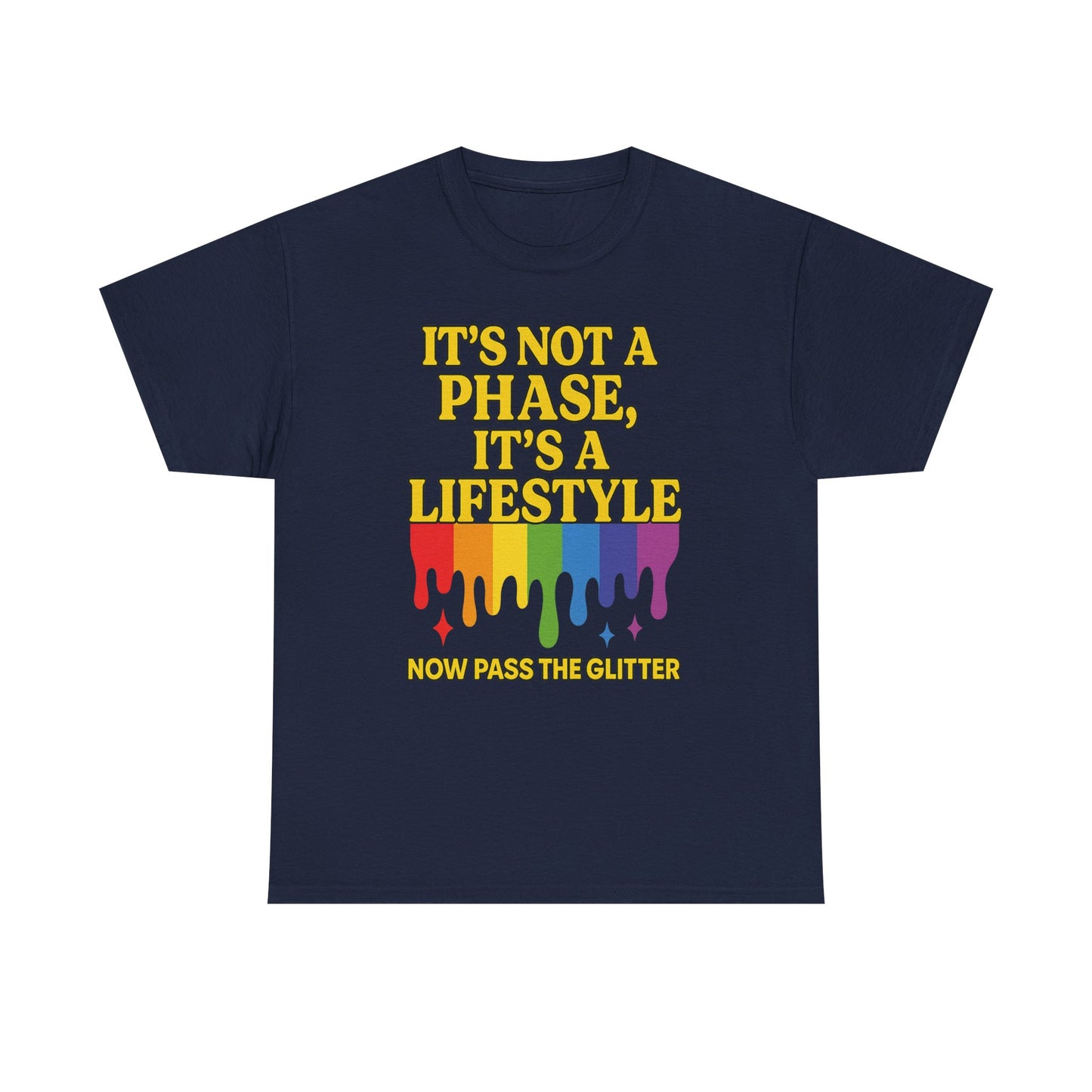 It’s Not a Phase – Rainbow Pride Drip Tee
