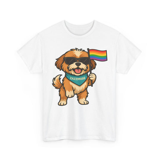 Pride Pup Power Tee – ZazzMode’s Official Rainbow Mascot
