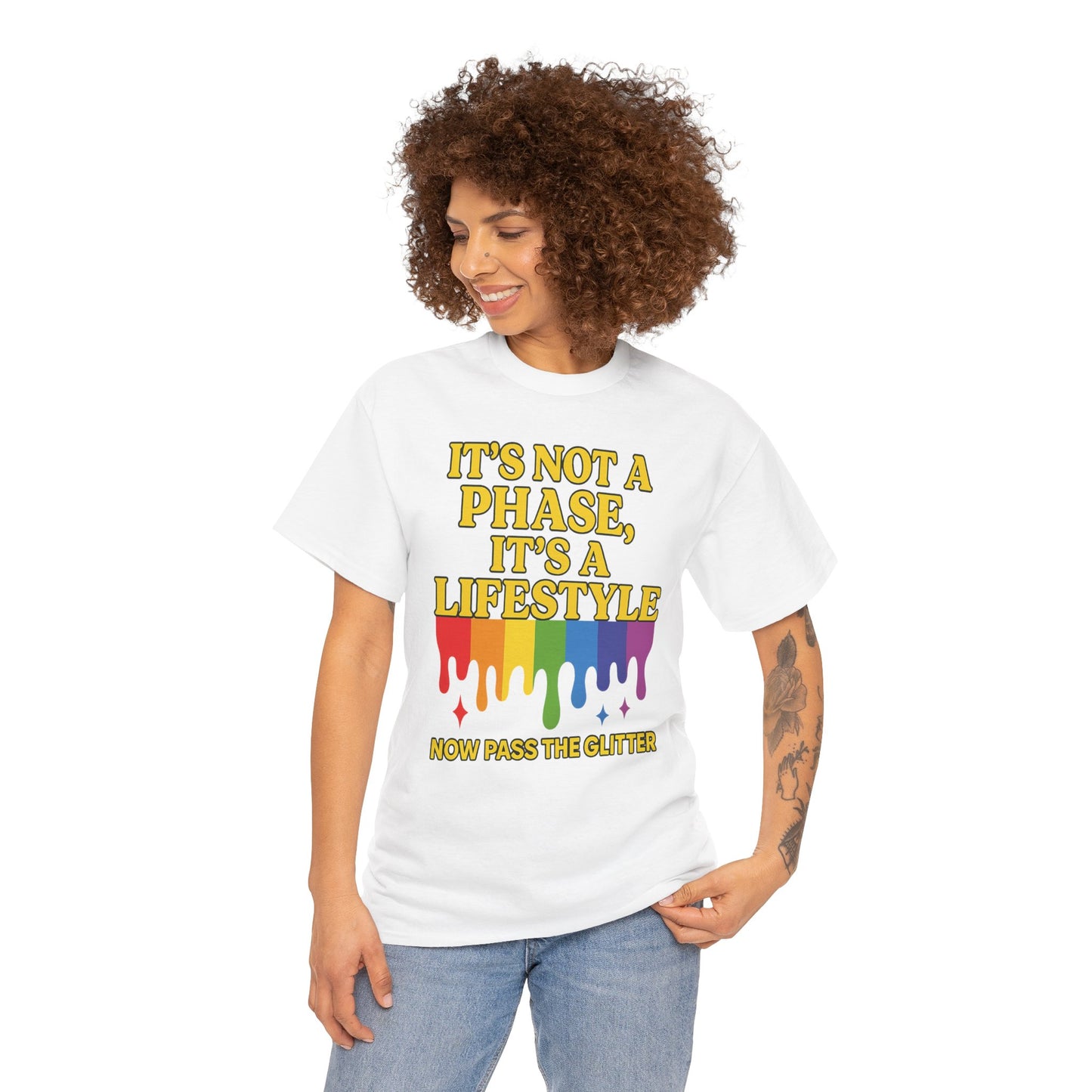It’s Not a Phase – Rainbow Pride Drip Tee