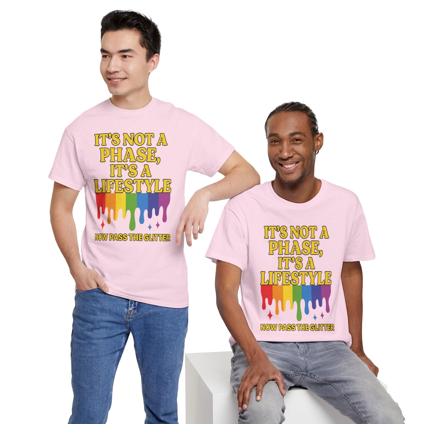 It’s Not a Phase – Rainbow Pride Drip Tee