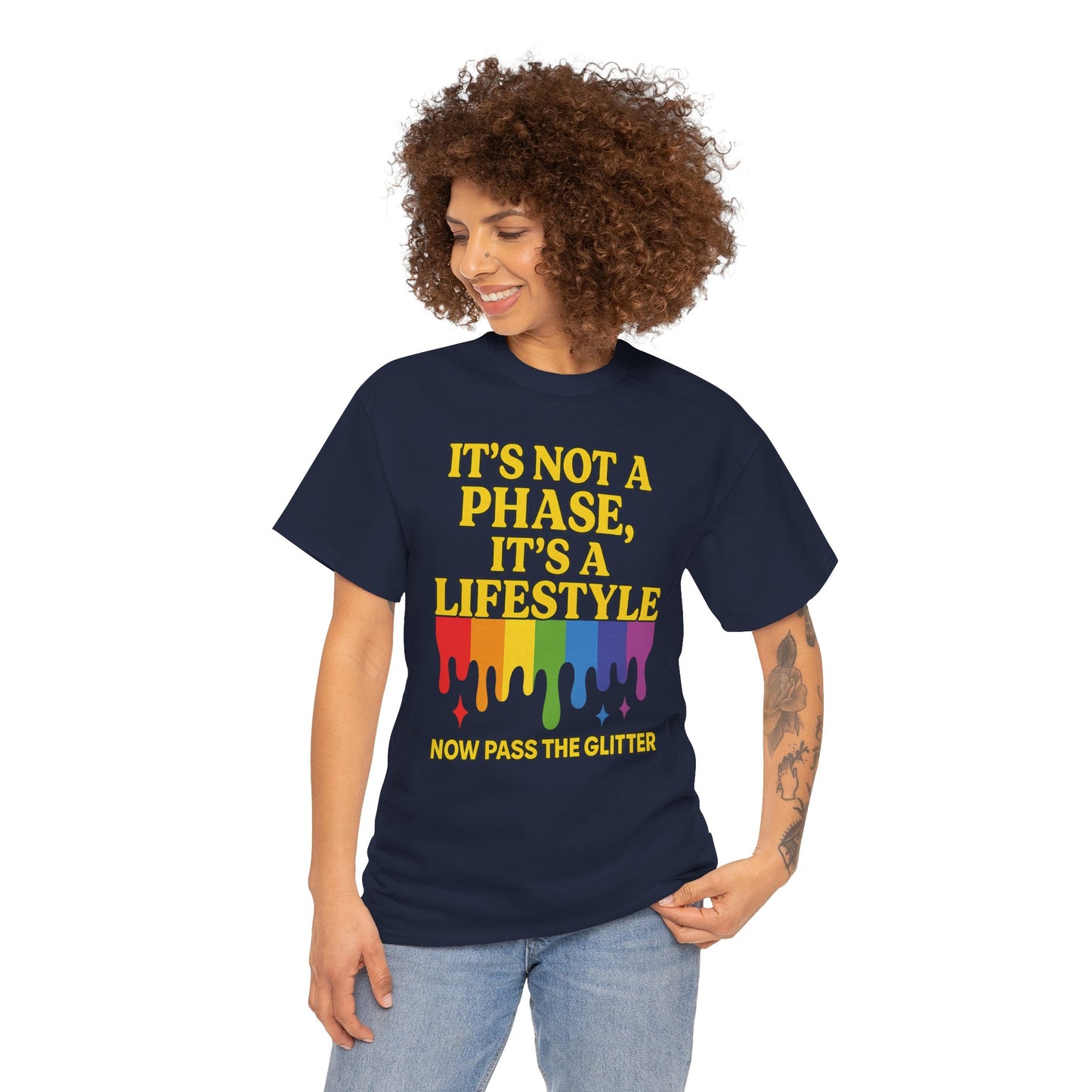 It’s Not a Phase – Rainbow Pride Drip Tee