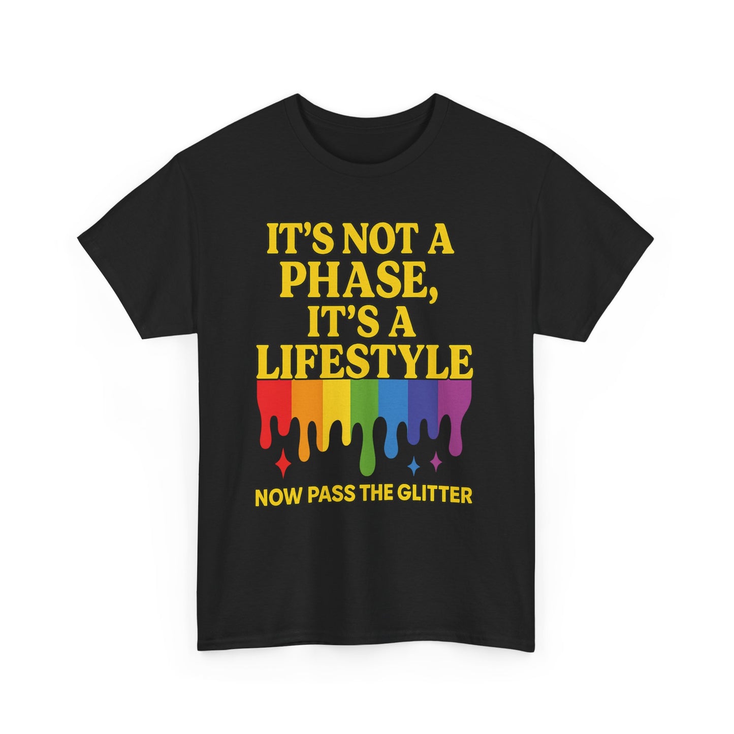 It’s Not a Phase – Rainbow Pride Drip Tee