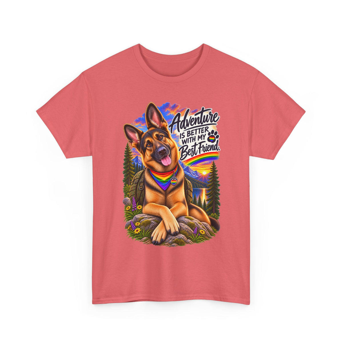 Adventure Is Better With My Best Friend T-Shirt – German Shepherd Dog Graphic Tee