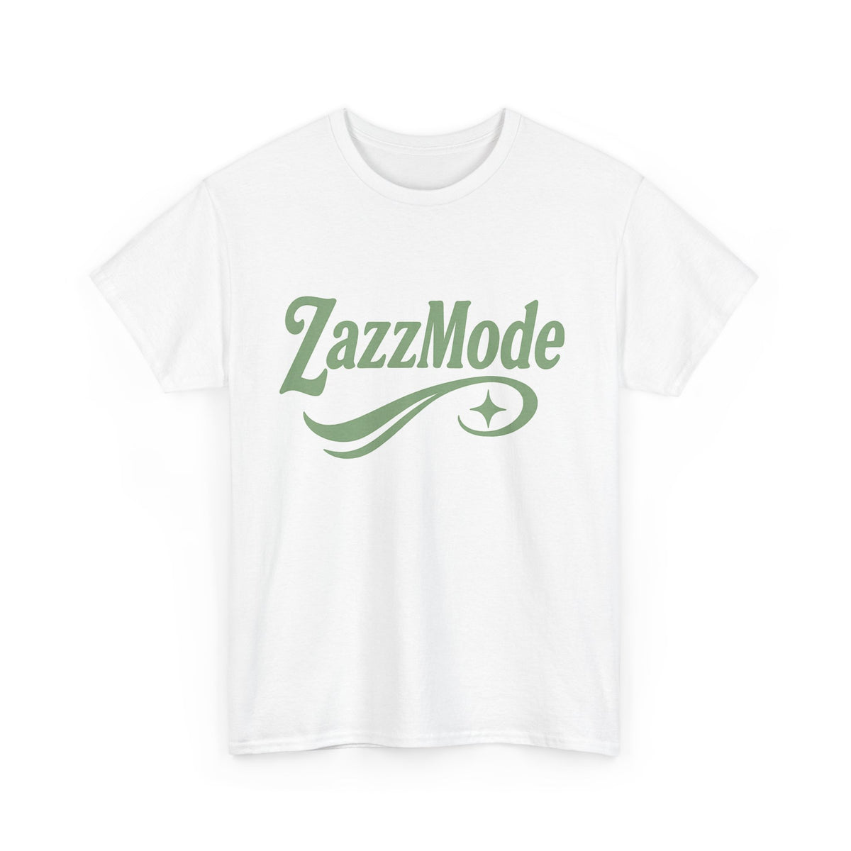 ZazzMode Signature Logo Tee – Mint Green Retro Sparkle