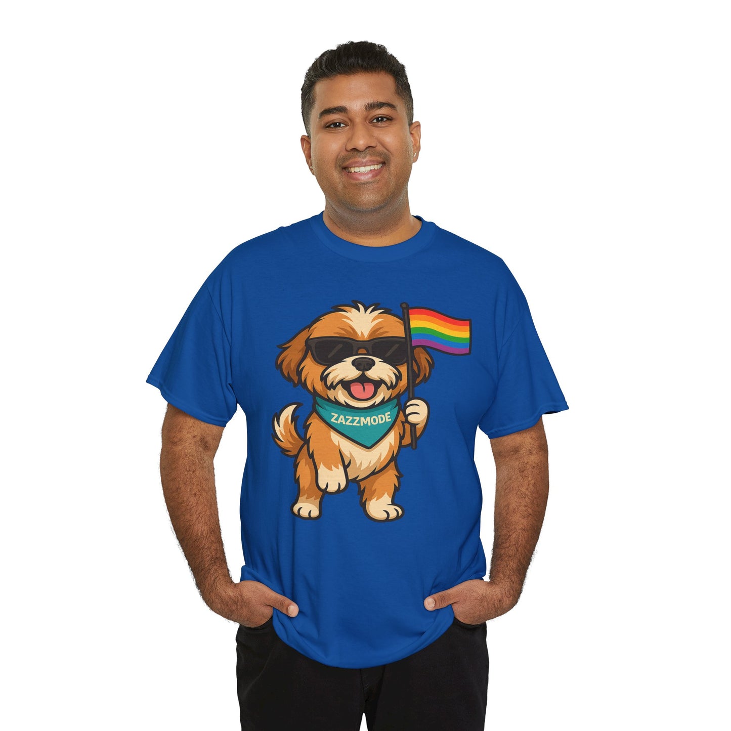 Pride Pup Power Tee – ZazzMode’s Official Rainbow Mascot