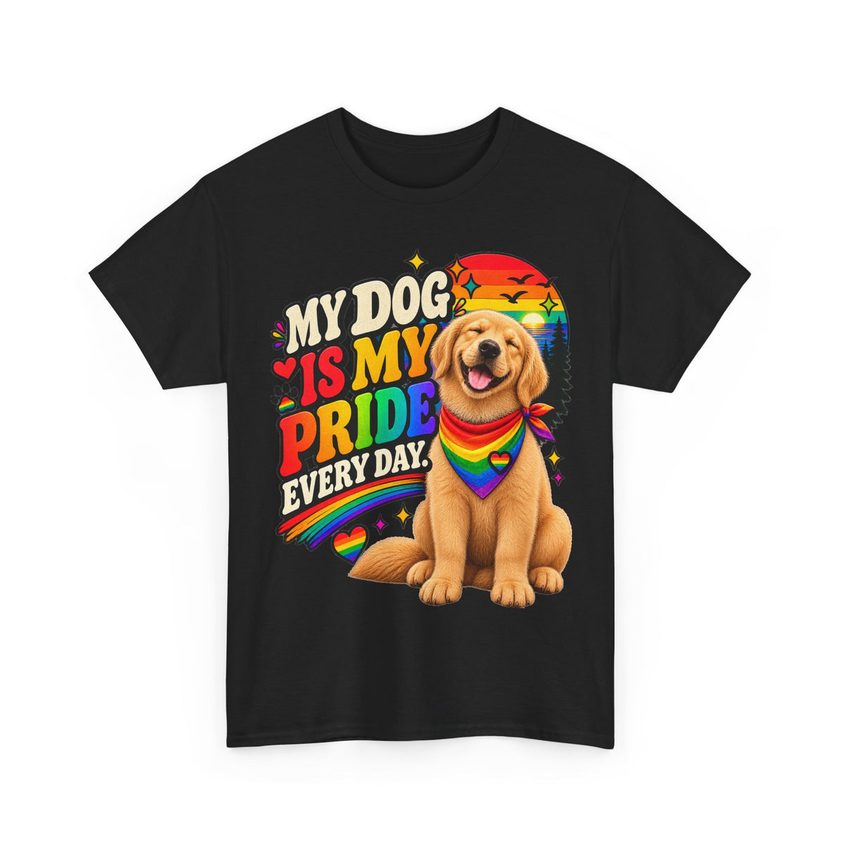 My Dog Is My Pride Every Day T-Shirt – LGBTQ+ Pride Dog Lover Graphic Tee