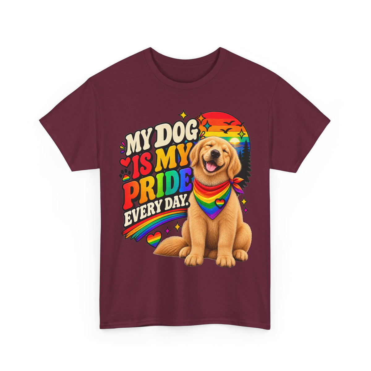 My Dog Is My Pride Every Day T-Shirt – LGBTQ+ Pride Dog Lover Graphic Tee