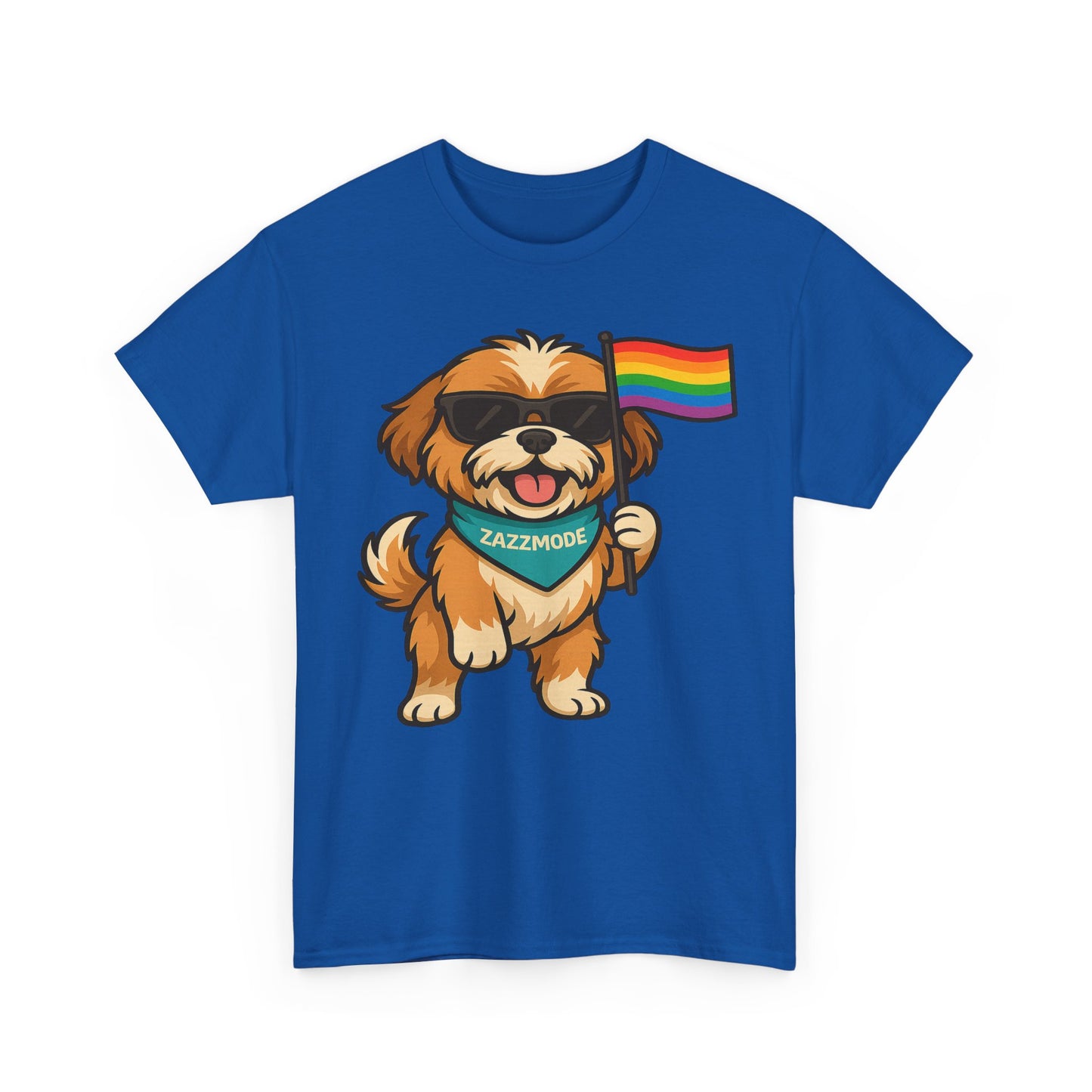 Pride Pup Power Tee – ZazzMode’s Official Rainbow Mascot