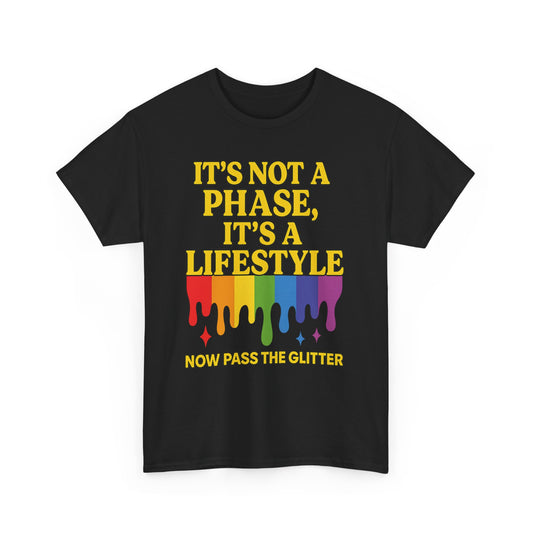 It’s Not a Phase – Rainbow Pride Drip Tee